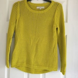Loft Women’s Yellow Green Knit Sweater- SZ SP